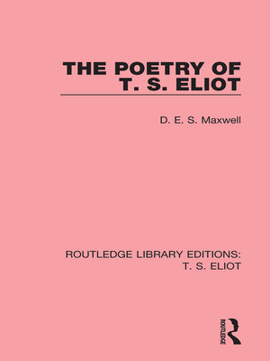 cover image of The Poetry of T. S. Eliot